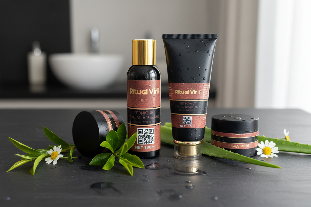 Routine de soin Rituel Viril - Les 3 étapes